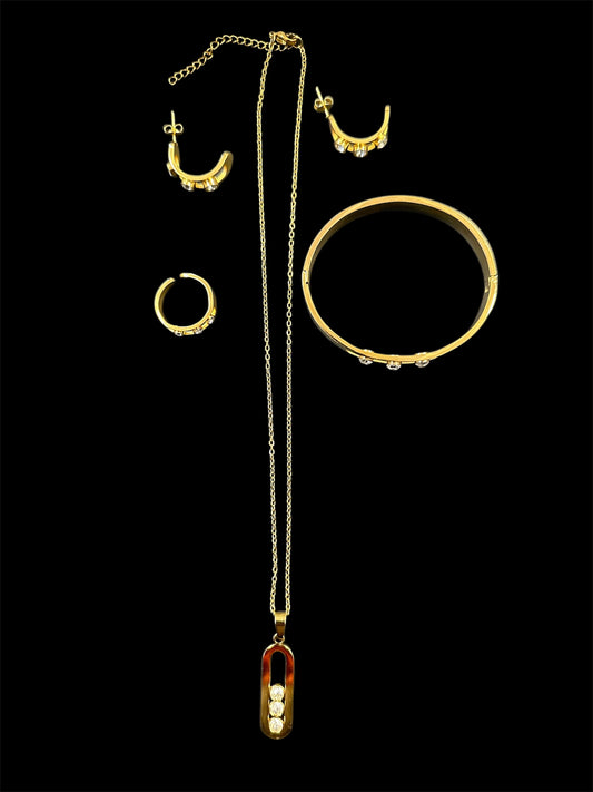 GOLD JEWELRY SET