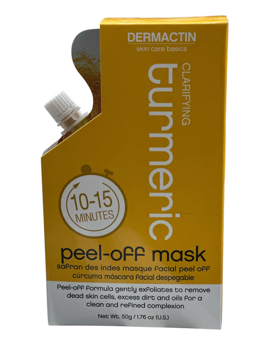 DERMACTIN skin care basics CLARIFYING turmeric peel-off mask . 1.76 oz