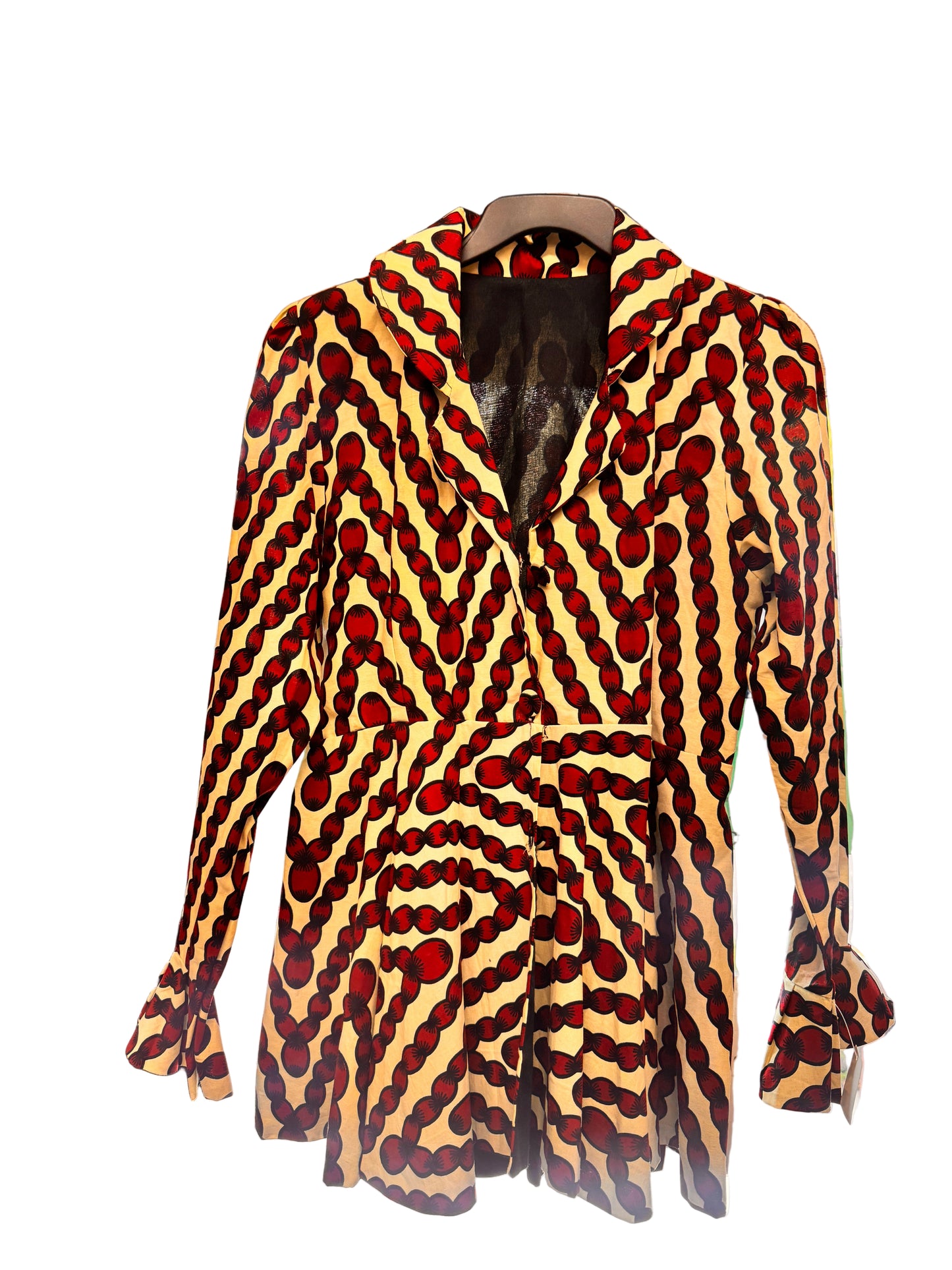 Ankara Long-Sleeve Blouse