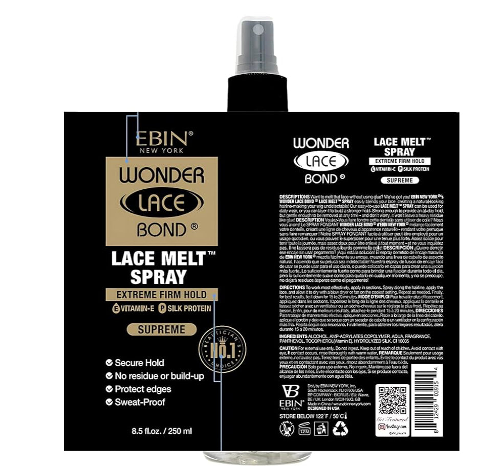 EBIN NEW YORK Wonder Bond Melting Spray 3.39oz/ 100ml