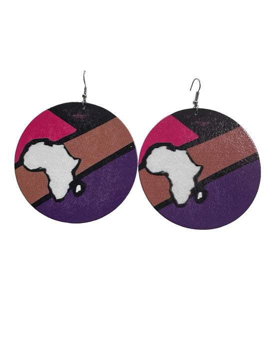 Colorful Wooden Earrings