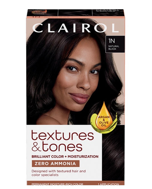 Clairol Texture & Tones Natural Black 1N