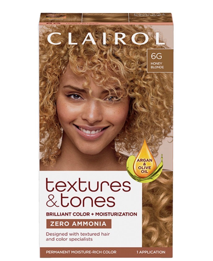 CLAIROL TEXTURES TONES 6G HONEY BLONE HAIR COLOR