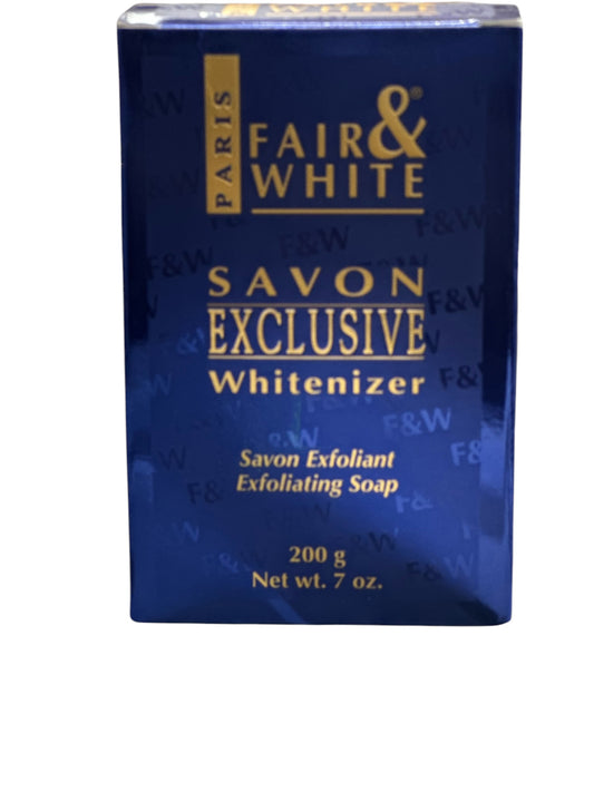 FAIR&WHITE SAVON EXCLUSIVE Whitenizer Savon Exfoliant Exfoliating Soap. 
7 oz.