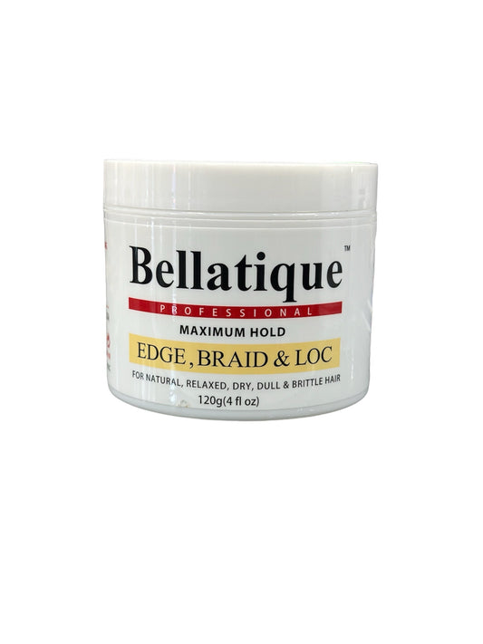 bellatique professional braiding gel for edge ,braid and loc .120g