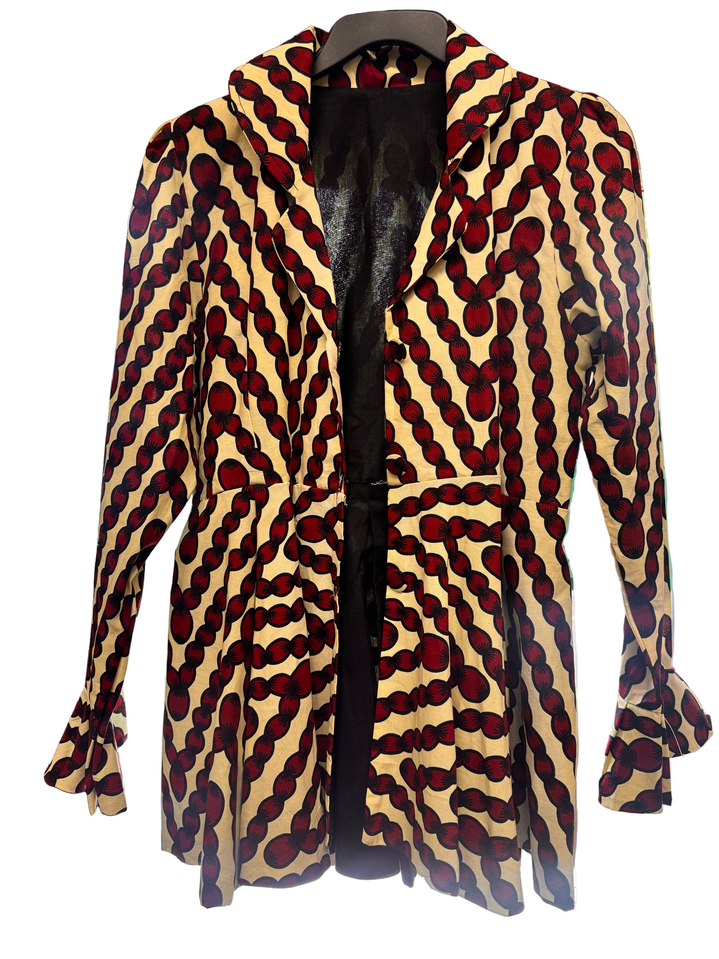 Ankara Long-Sleeve Blouse