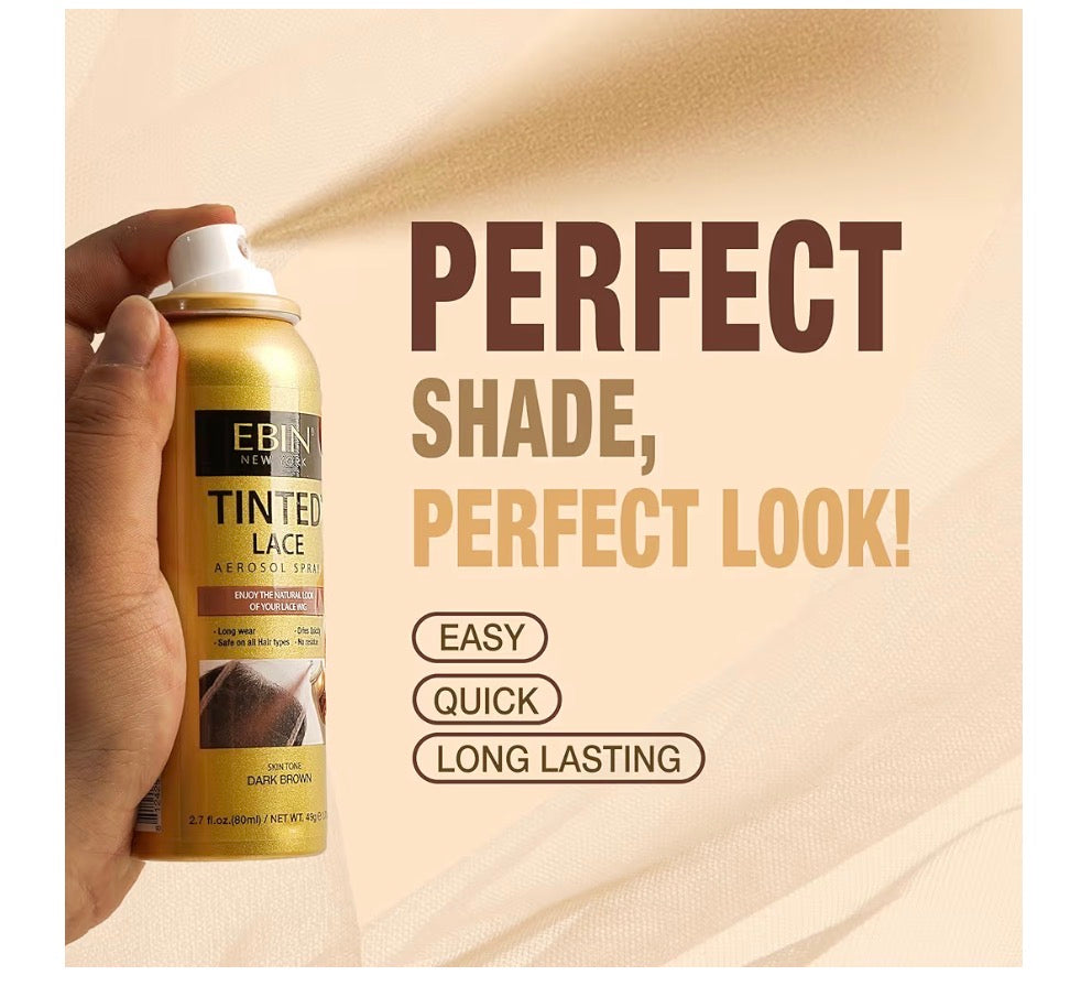 Ebin Light Warm Brown Tinted Lace Spray 1.73oz