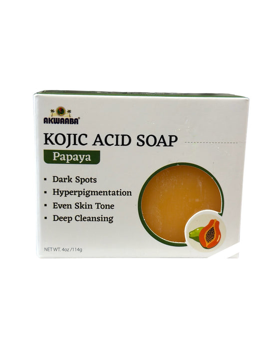 AKWAABA 
KOJIC ACID SOAP PAPAYA