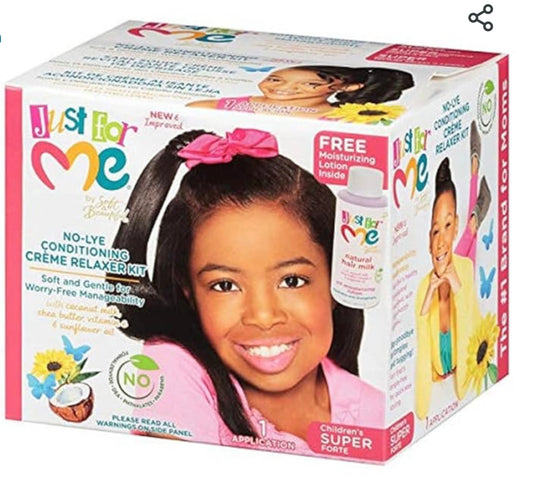 Just For Me Nolye Conditioning Creme Relaxer Super Kit, 1 Count (449405)