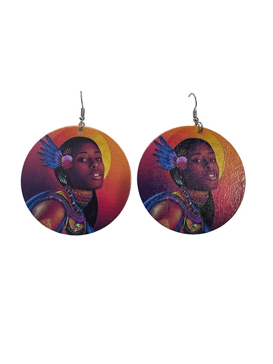 Colorful Wooden Earrings
