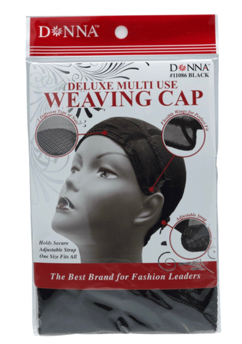 Donna Deluxe Multi Use Weaving Cap Black