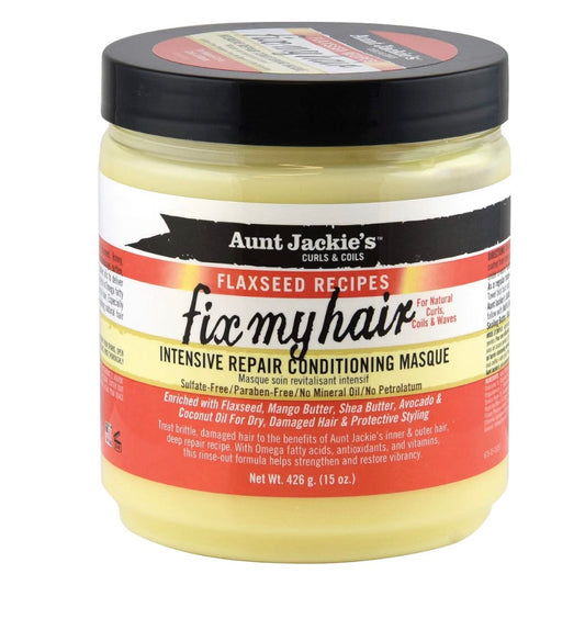 Aunt Jackie's Fix My Hair, Intensive Repair Conditioning Masque 15oz