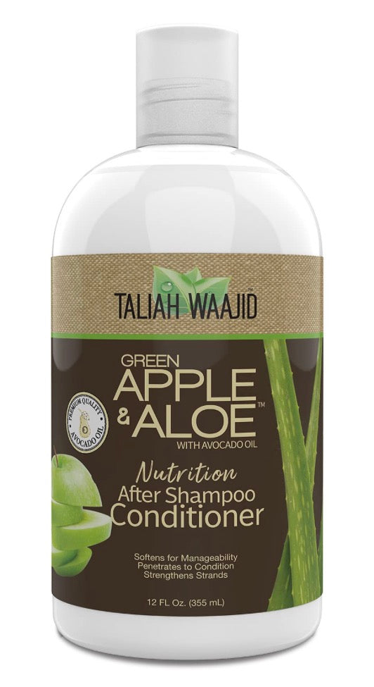 Taliah Waajid Green Apple and Aloe Nutrition After Shampoo Conditioner 12oz