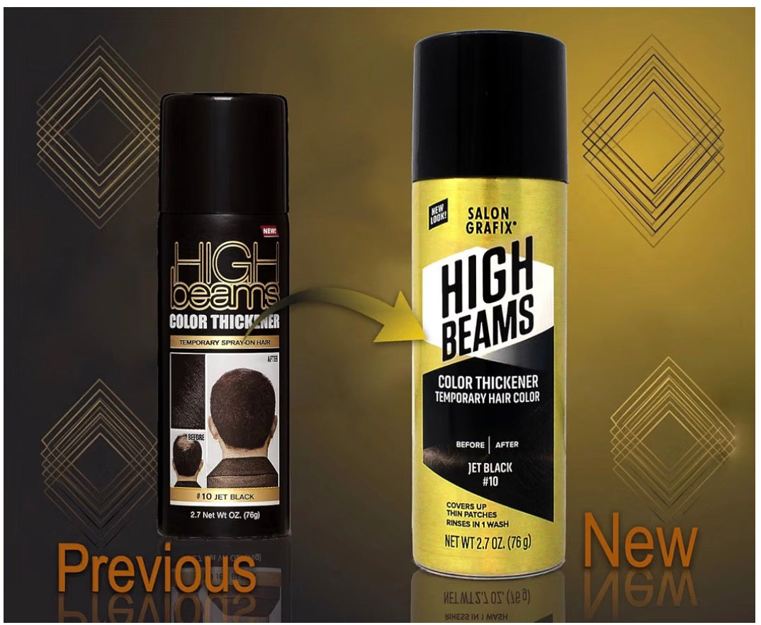 Salon Grafix High Beams Root Cover-Up Temporary Spray-Black 2.7 oz