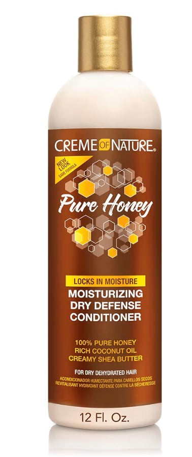 Creme of Nature Pure Honey Moisturizing Dry Defense Conditioner, 12oz