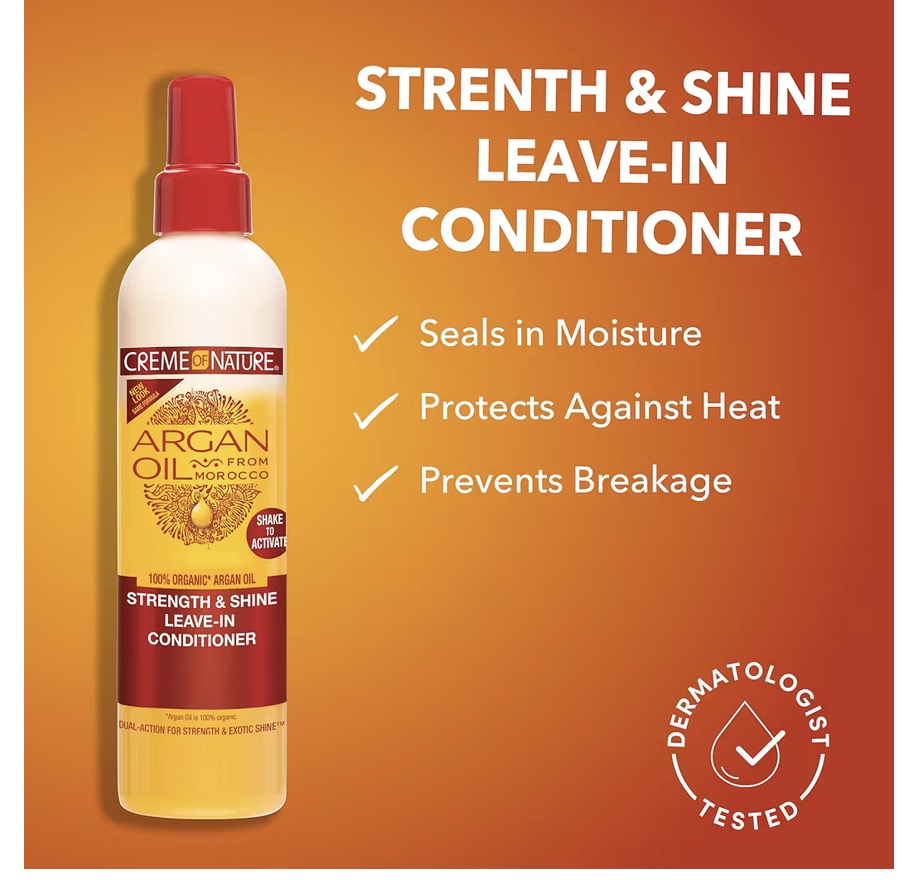 Creme of Nature Argan Oil Strength & Shine Leave In Conditioner, 8.4oz