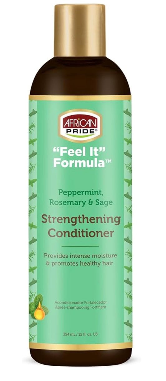 African Pride Peppermint, Rosemary & Sage Strengthening Conditioner, 12oz