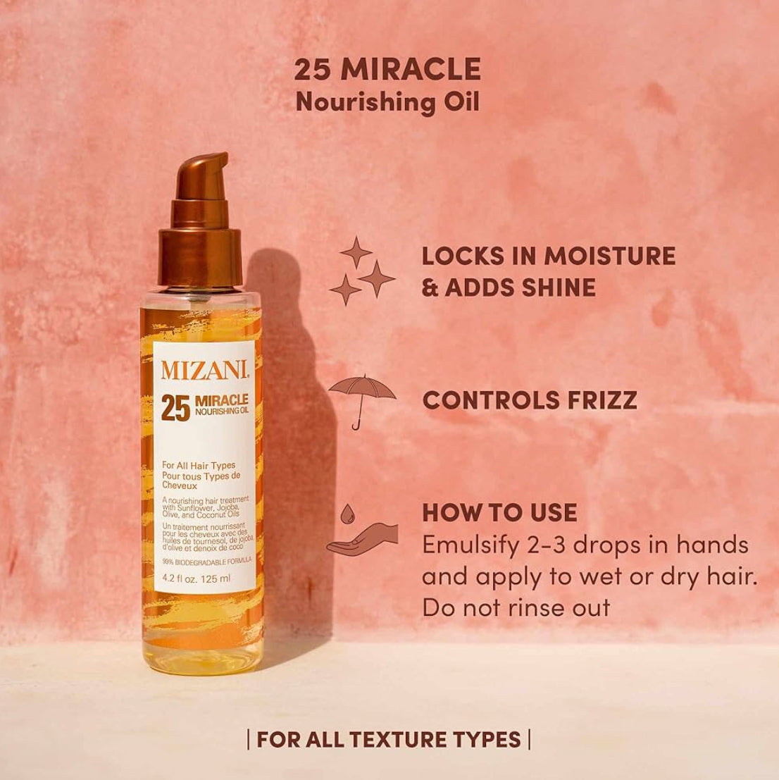 Mizani 25 Miracle Nourishing Hair Oil