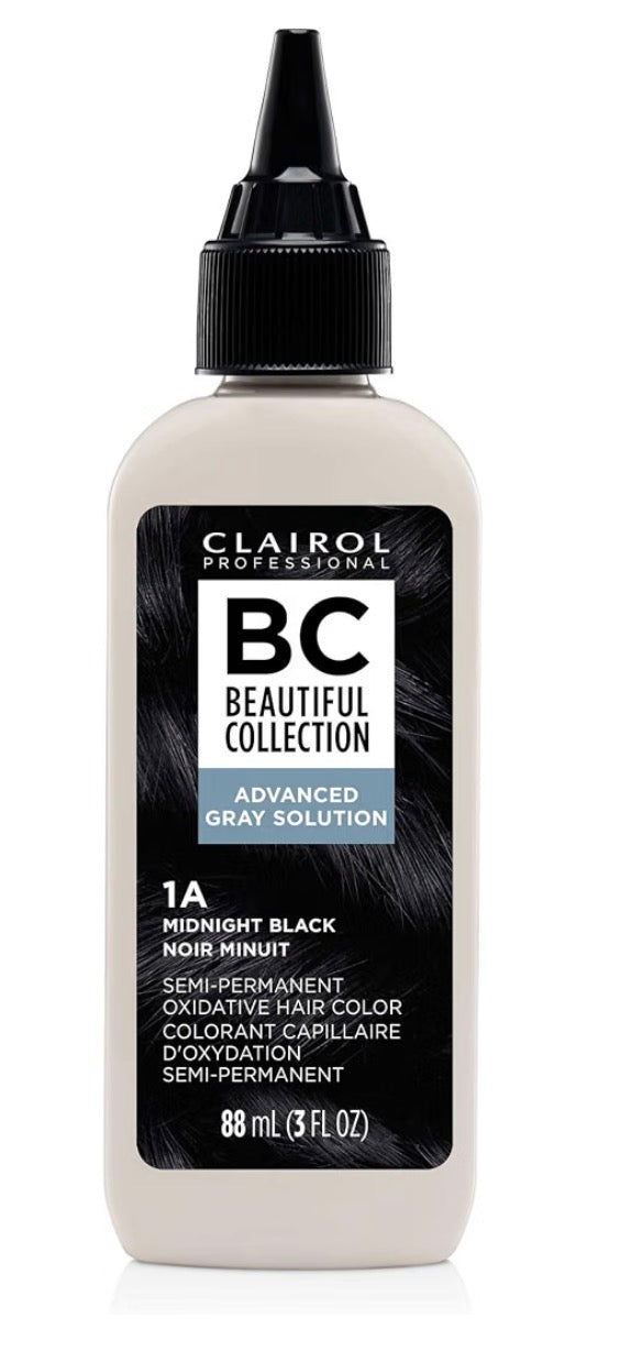 Clairol Beautiful Collection Advanced Gray Solutions Hair Color 1A-Midnight Black