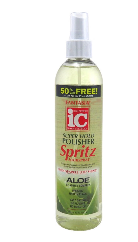IC Fantasia Liquid Mousse Super Hold Polisher Spritz Hair Spray 12oz