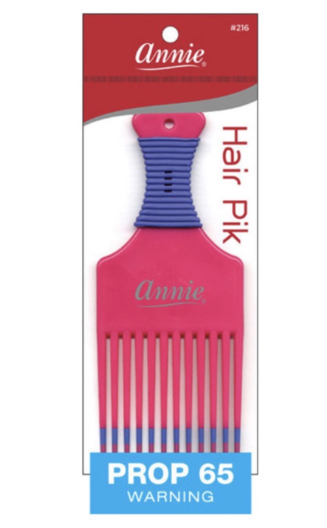 Annie Hair Pik Assorted Colors Comb