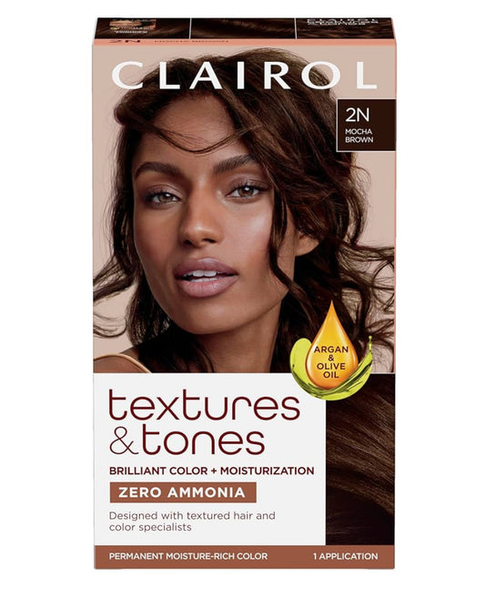 Clairol Texture & Tones Dark Brown 2N
