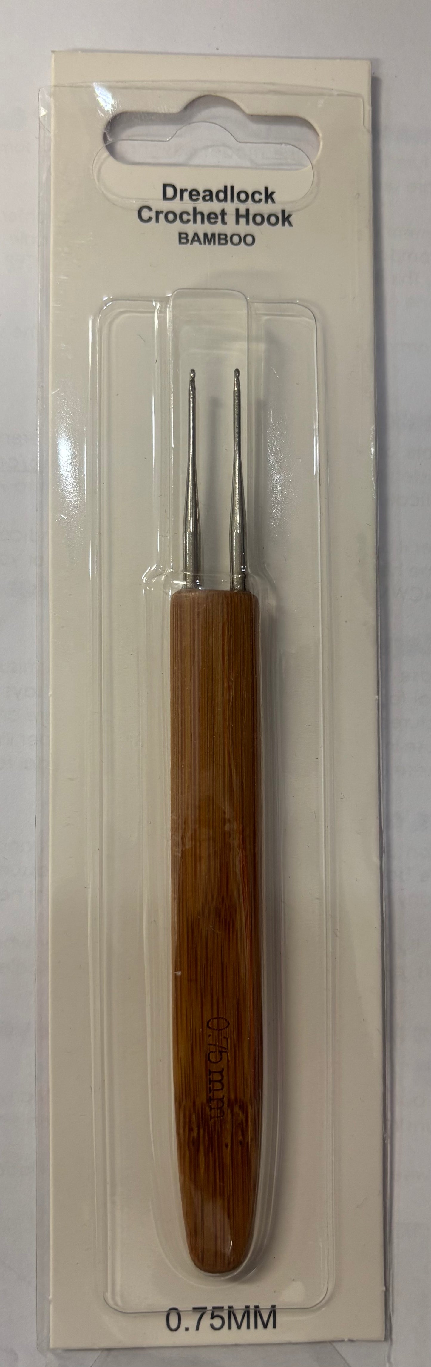 Bamboo Double Dreadlocks Crochet Needle 0.75MM