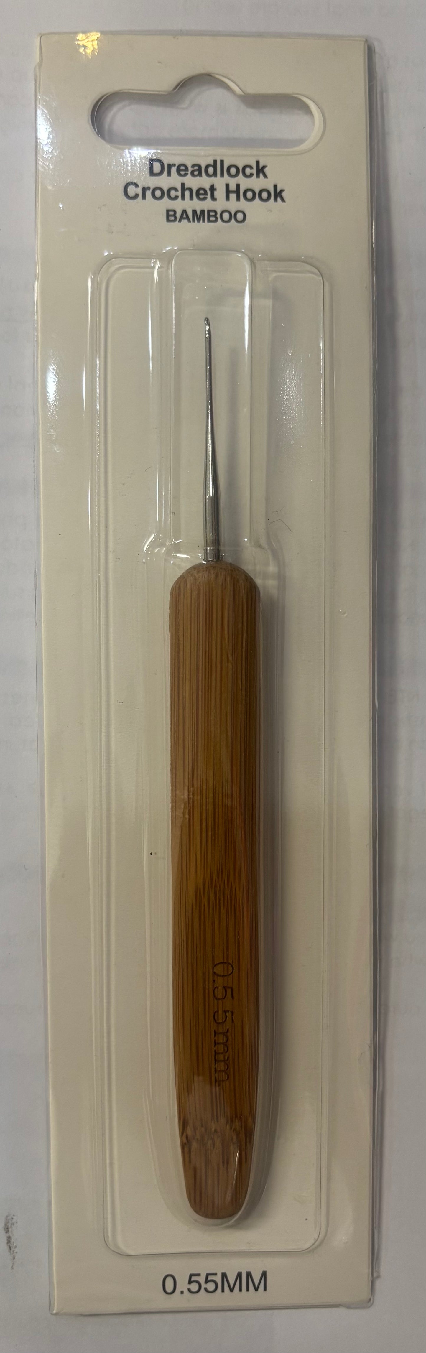 Bamboo Single Dreadlocks Crochet Needle 0.55MM