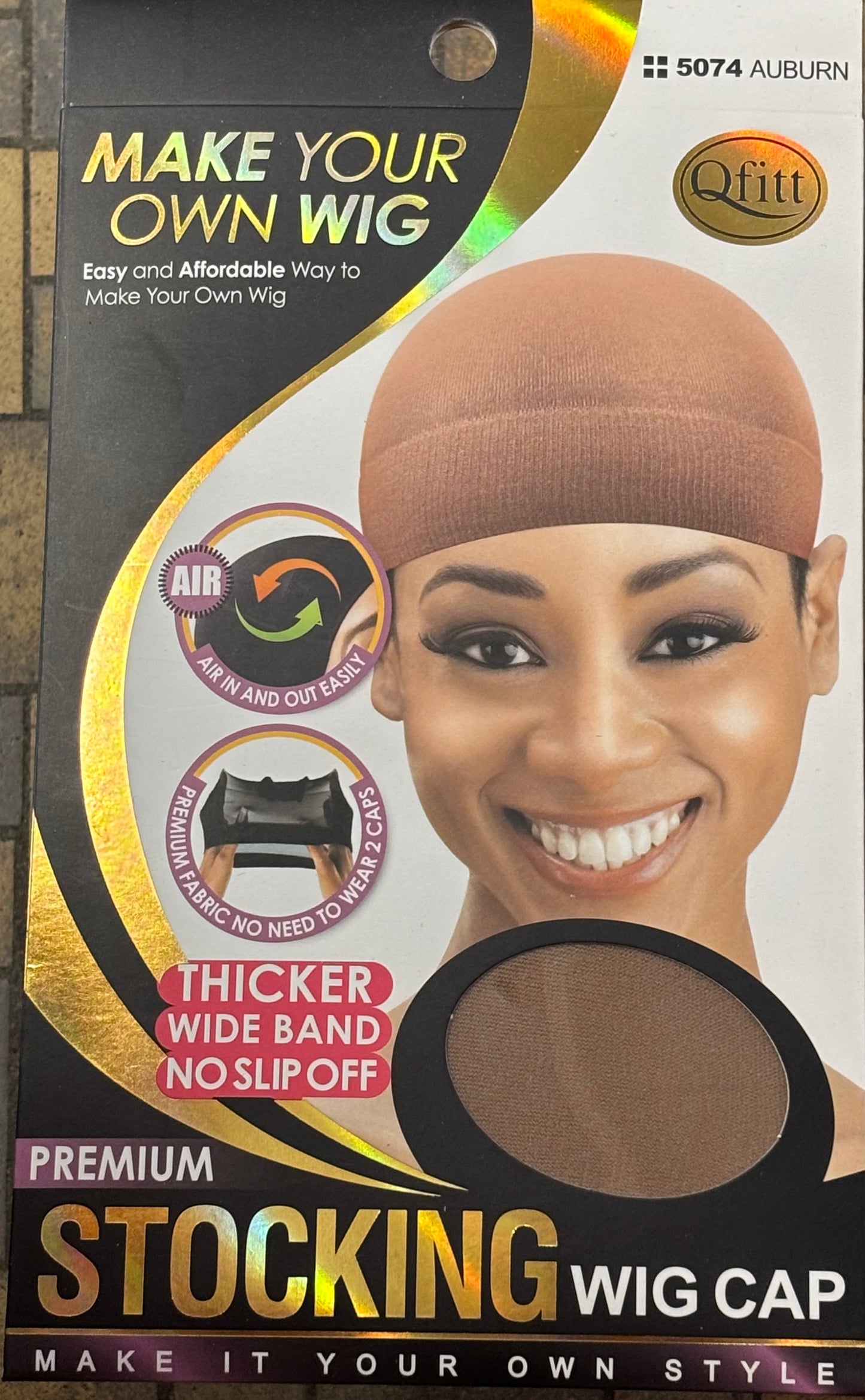 Qfitt Make Your Own Wig Stocking Cap Auburn