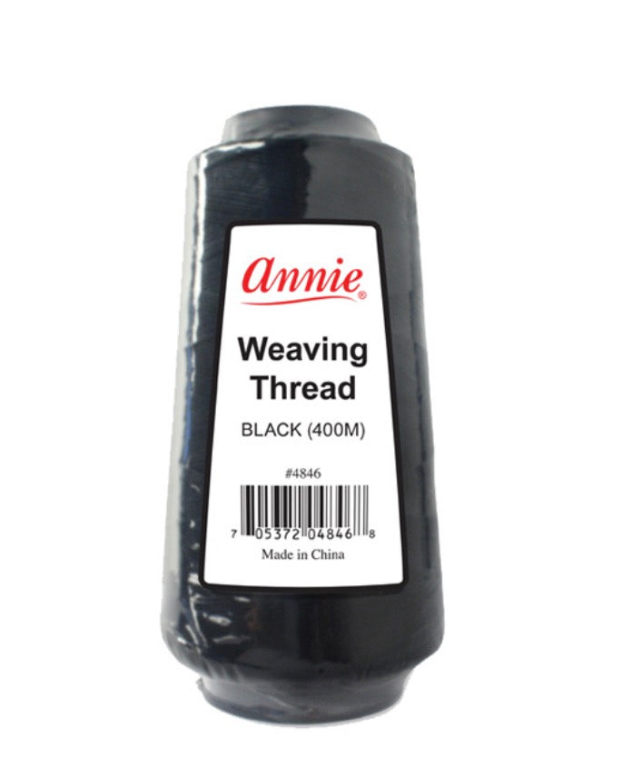 Annie Weaving Thread 400 Meters, Black