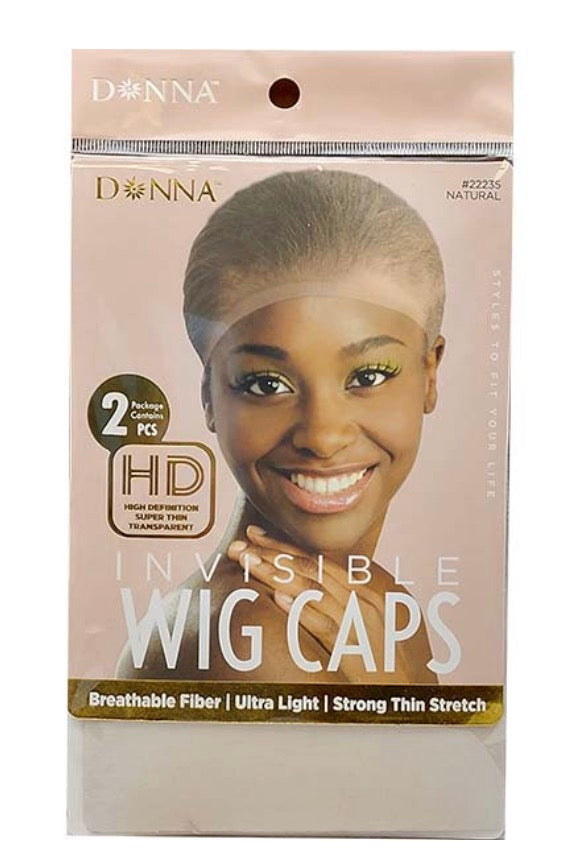 Donna HD Invisible Wig Caps, Natural 2pcs