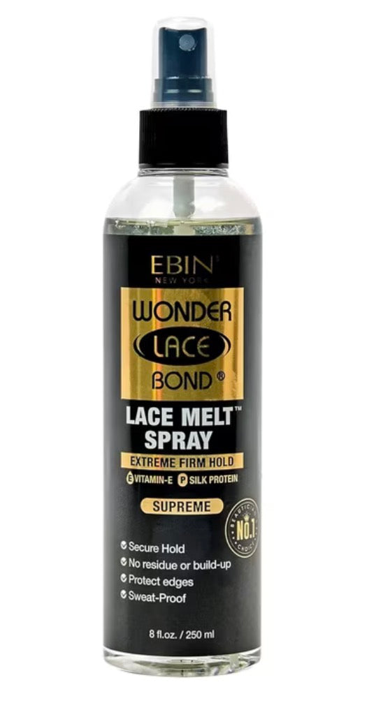 EBIN Wonder Lace Bond Melt Spray Extreme Firm Hold, 8oz