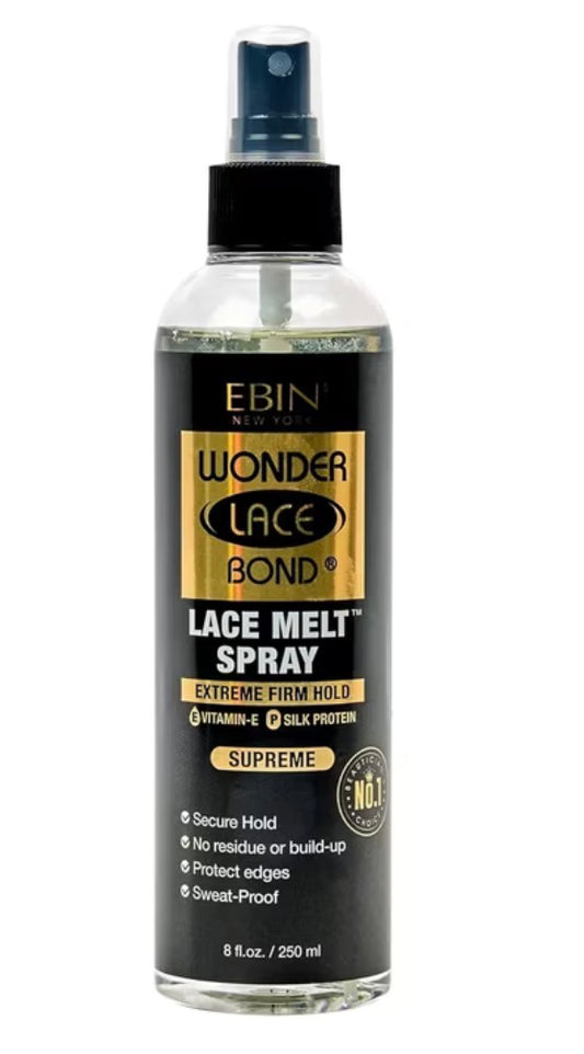 EBIN Wonder Lace Bond Melt Spray Extreme Firm Hold, 8oz