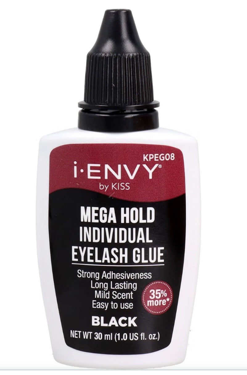i-Envy by Kiss Mega Hold Eyelash Adhesive Glue for Individual Cluster Lashes Black