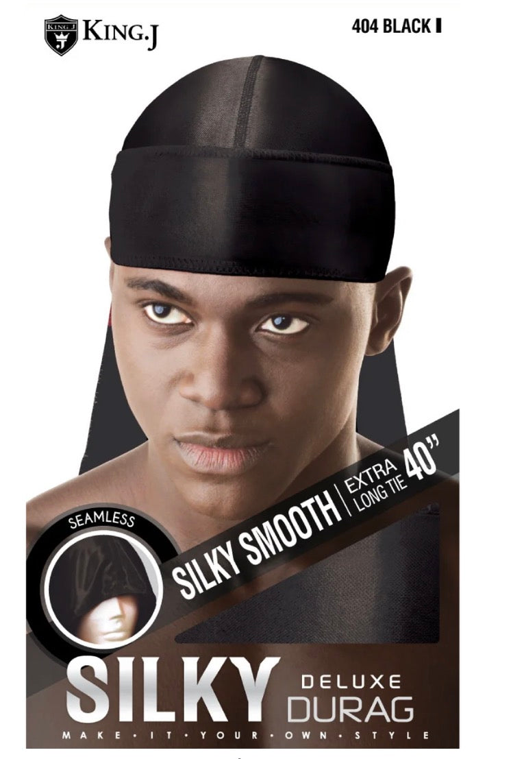 Silky Deluxe DuRag Black 40”