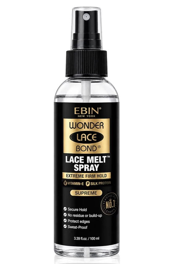 EBIN Wonder Lace Bond Melt Spray Extreme Firm Hold, 3.39 Oz