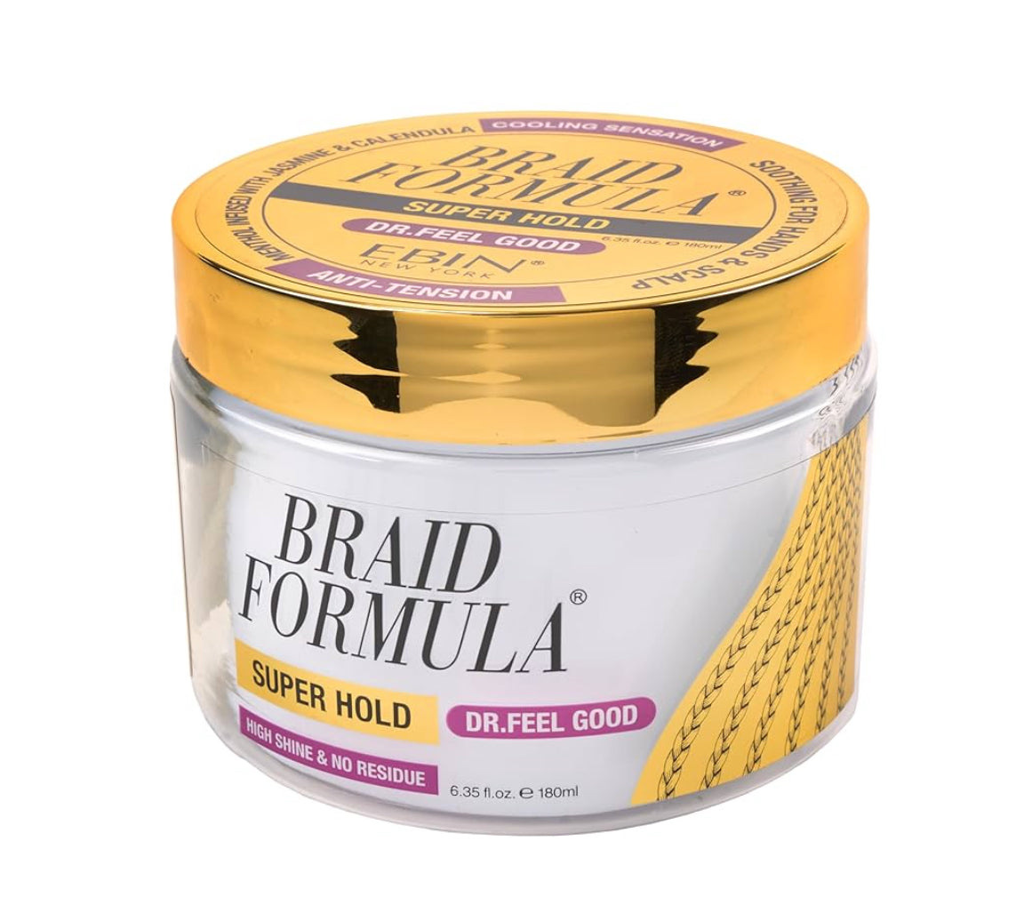 Ebin New York Braid Formula Dr. Feel Good Super Hold, 6.35fl. oz