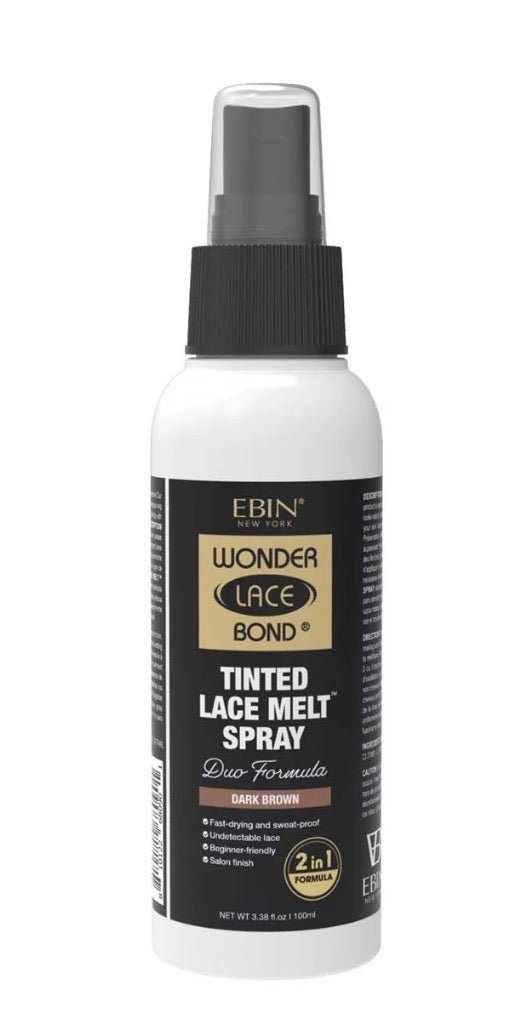 Ebin Wonder Lace Bond Tinted Lace Melt, Dark Brown, 3.38oz