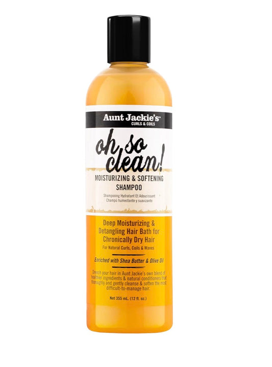 Aunt Jackie's Oh So Clean Moisturizing and Softening Shampoo, 12 oz
