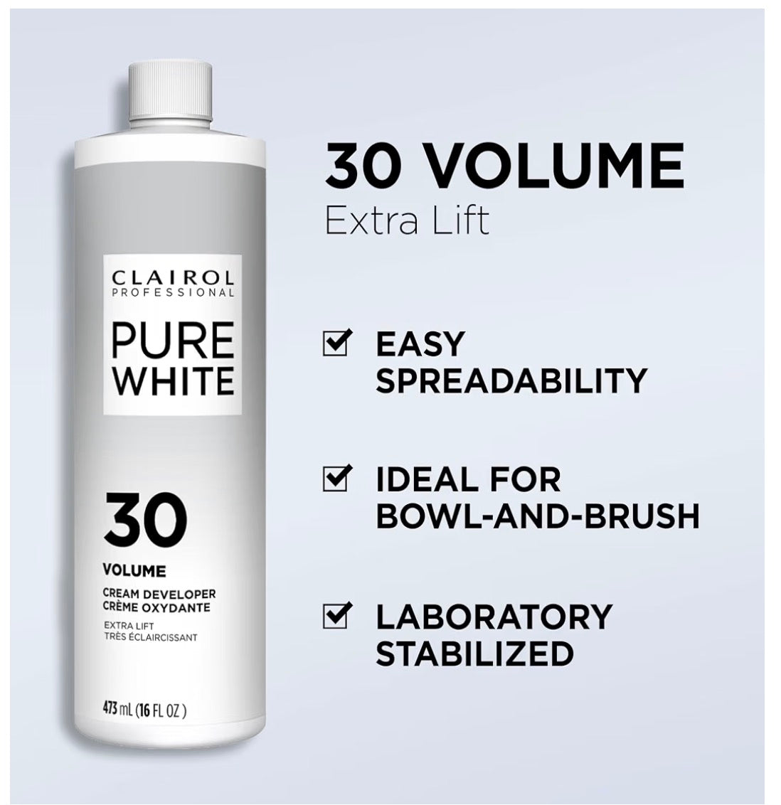 Clairol Professional Pure White 30 Volume Hair Developers