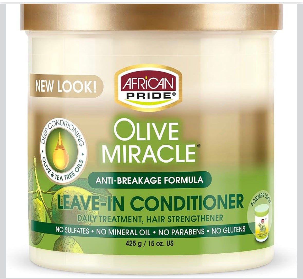 African Pride Olive Miracle Leave-in Conditioner 15 oz