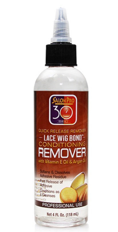 Salon Pro 30 Sec Lace Wig Bond Conditioning Hair Bond Remover 4oz