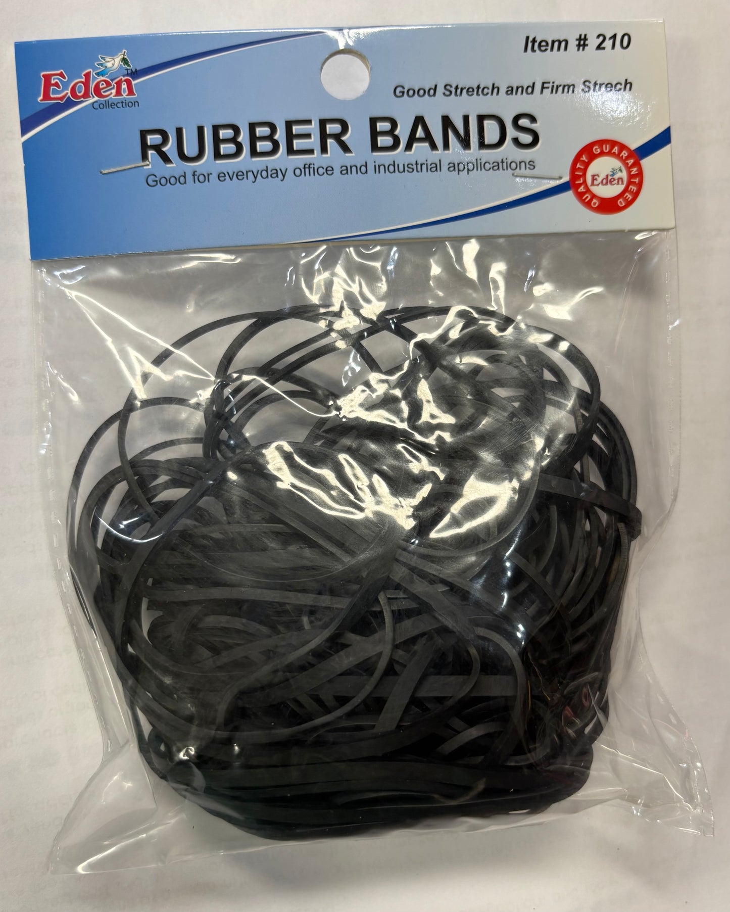 Eden Wide Jumbo Rubber Bands Black