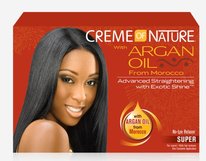 Creme of Nature® Argan Oil from Morocco Advanced Straightening with Exotic Shine No-Lye Relaxer Regular