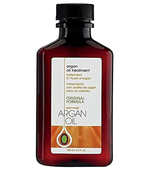 One 'n Only Argan Oil Hair Treatment - Hair Oil Smoothes and Strengthens Dry Damaged Hair, Eliminates Frizz, Creates Brilliant Shines, Non-Greasy Formula, 3.4 Fl. Oz