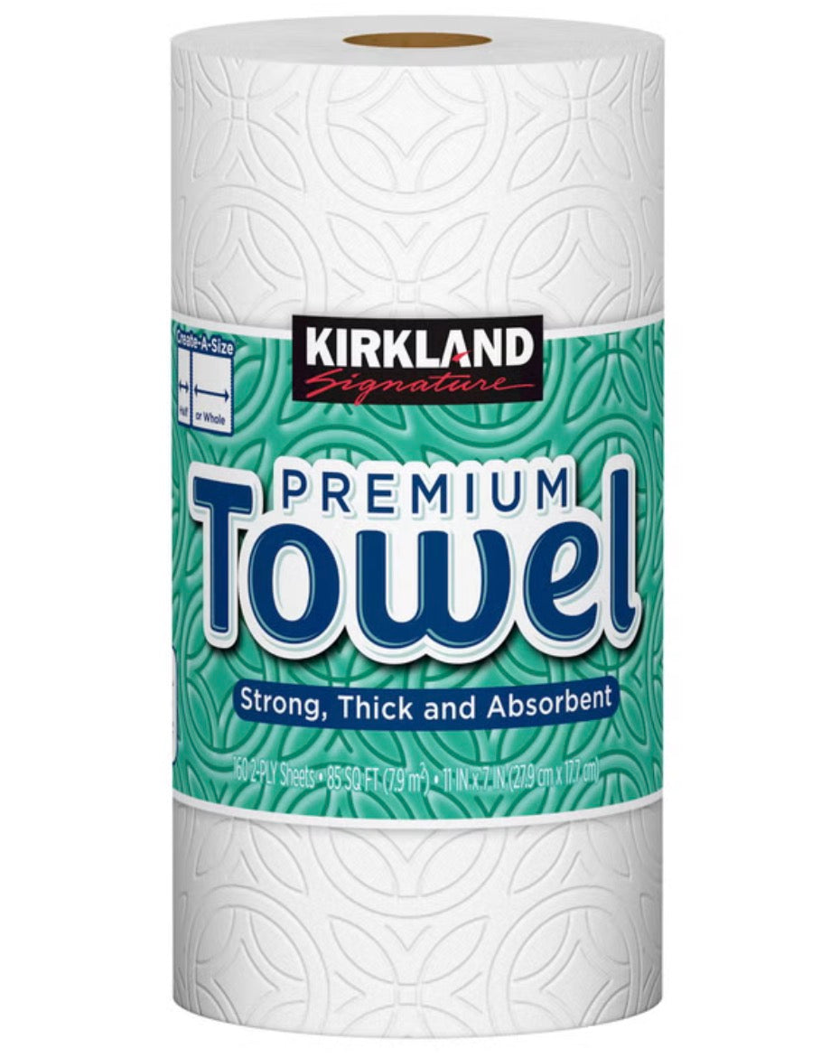 Kirkland Paper Towels, 2-Ply, 160 Sheets