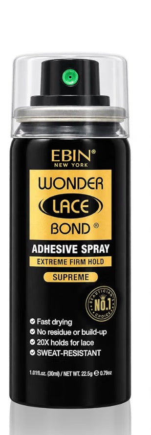 Ebin Wonder Lace Bond Adhesive Spray Extreme Firm Hold Supreme 1.01oz
