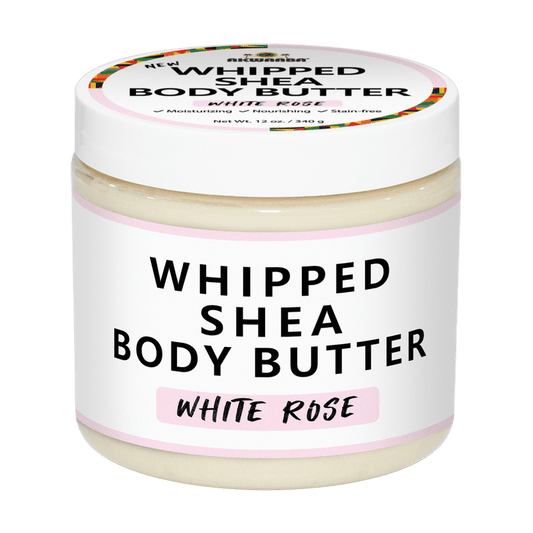 AKWAABA Whipped Shea Body Butter White Rose Shea Butter