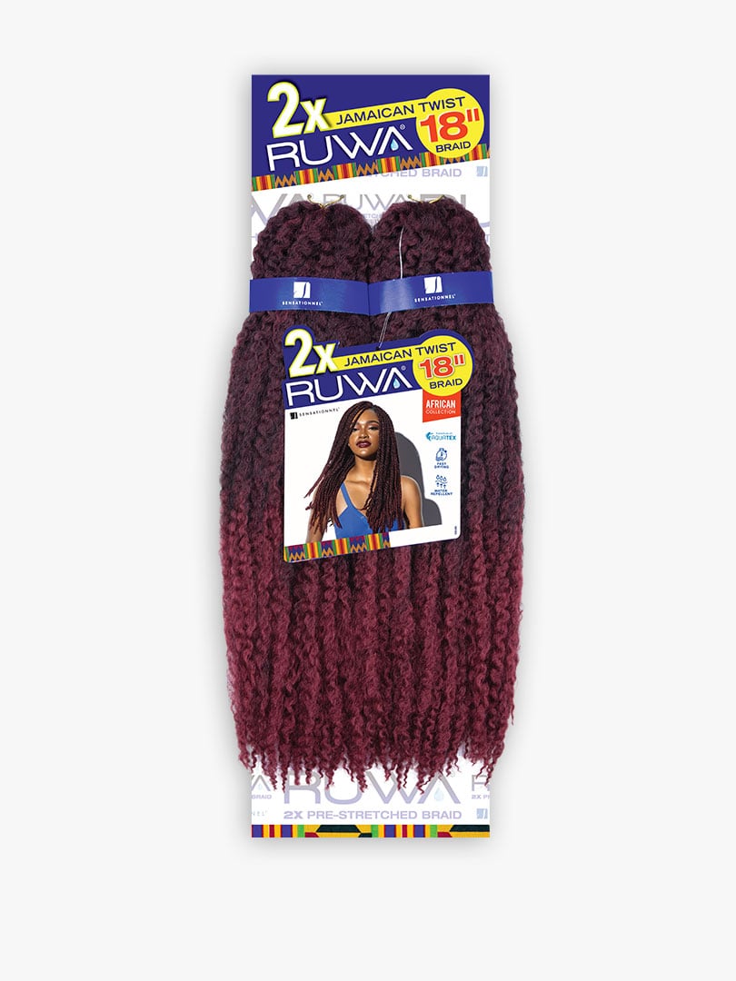 2X RUWA JAMAICAN TWIST 18″ Color 27