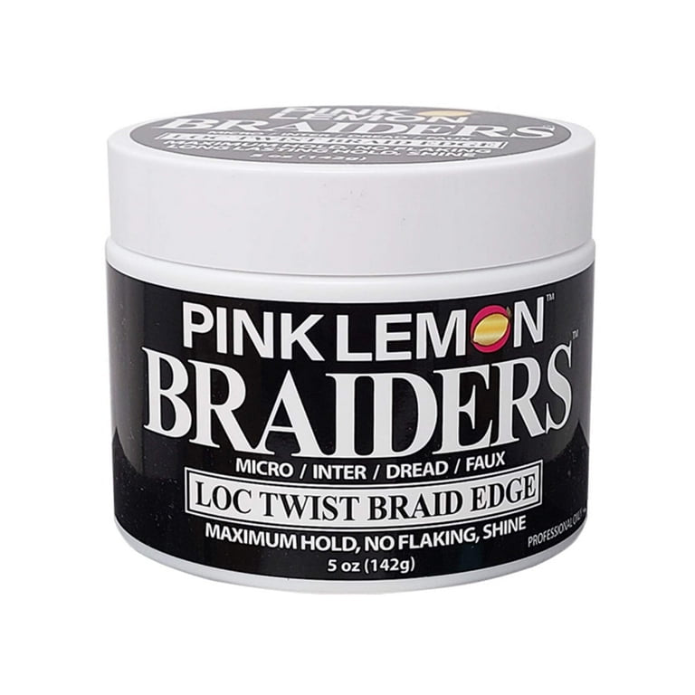 Pink Lemon Maximum Hold for Braids, Locs, Twists & Edges, 5oz